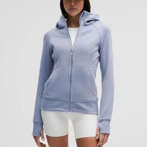 NEW! Lululemon Scuba Full-Zip Hoodie Blue Willow Size 6 W4CGVS $118